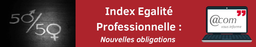 Index égalité professionnelle : nouvelles obligations